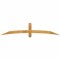 Ekena Millwork Bellingham Rough Sawn Timber Gable Bracket, Western Red Cedar, 84"W x 17"H x 2"D x 4"F, 5/12 Pitch GBW084X17X0204BEL00RWR - alternate 1